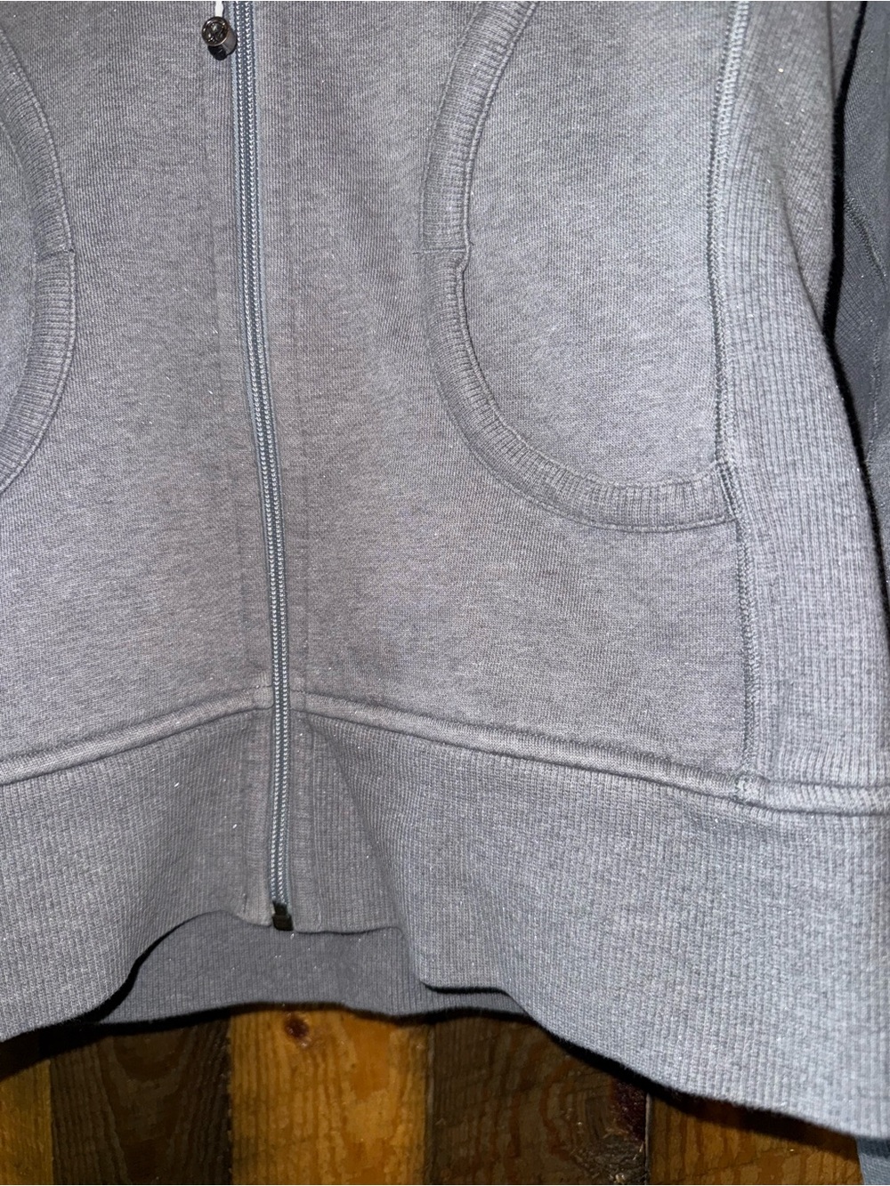 lululemon athletica Heather Gray Full-Zip Hoodie - Picture 2 of 2